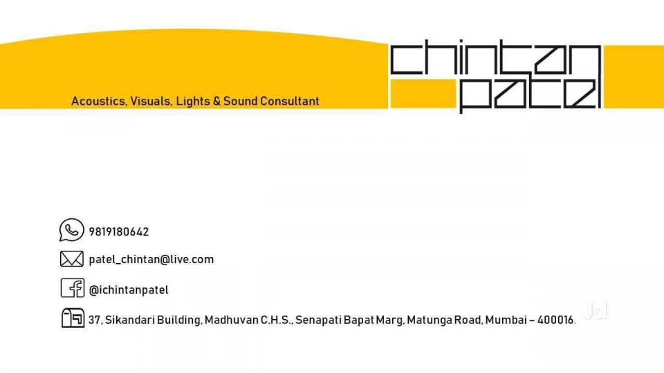 Chintan Patel - Acoustics & Lighting Solutions Photo 2